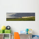 Rain from a thunderstorm falls over Grasslands National Park Wall Mural