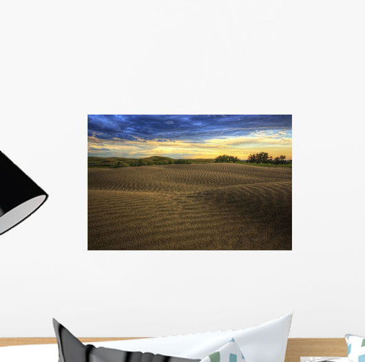 HDR image of the Great Sandhills at sunset Wall Mural