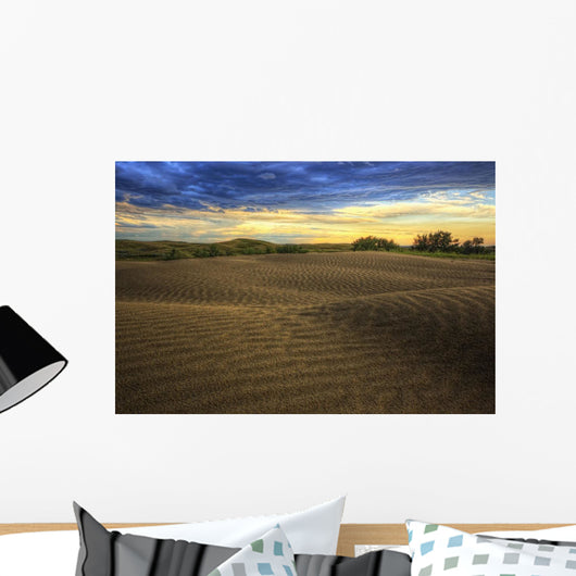 HDR image of the Great Sandhills at sunset Wall Mural
