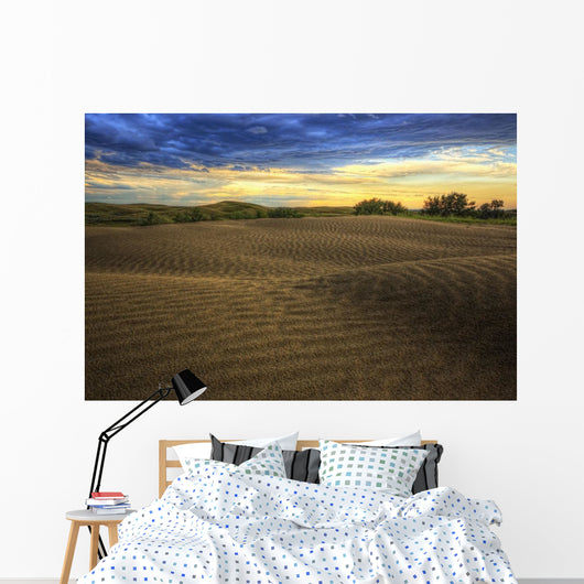HDR image of the Great Sandhills at sunset Wall Mural