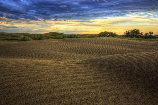 HDR image of the Great Sandhills at sunset Wall Mural
