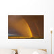 Double rainbow over a prairie field after a storm Wall Mural