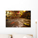 graffiti wide angle with paint roller Wall Mural
