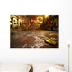 graffiti wide angle with paint roller Wall Mural
