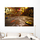 graffiti wide angle with paint roller Wall Mural