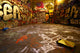 graffiti wide angle with paint roller Wall Mural