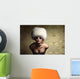 Sexy WomanÐ± White Fur Hat Wall Mural