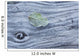 Frost covered log and leaf along mackenzie beach at sunrise;Tofino Wall Mural