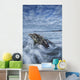 The tide coming in and flowing around a sunken piece of driftwood Wall Mural