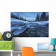 Ice Forms On The Wheaton River Near Whitehorse;Yukon Canada Wall Mural