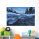 Ice Forms On The Wheaton River Near Whitehorse;Yukon Canada Wall Mural