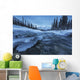 Ice Forms On The Wheaton River Near Whitehorse;Yukon Canada Wall Mural
