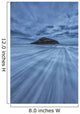 Long Exposure Of Water Flowing At Long Beach Wall Mural
