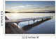 A dock in lake superior at sunset;Thunder bay, ontario, canada Wall Mural
