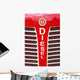 Netherlands, Zealand, Red bumper on vehicle labeled 'diesel' Wall Mural