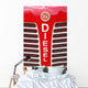 Netherlands, Zealand, Red bumper on vehicle labeled 'diesel' Wall Mural