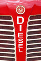Netherlands, Zealand, Red bumper on vehicle labeled 'diesel' Wall Mural