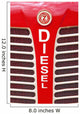 Netherlands, Zealand, Red bumper on vehicle labeled 'diesel' Wall Mural