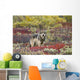 Gray Wolf Walking Along Tundra Ridge Fall, Dwarf Birch Wall Mural