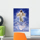 Jesus on a Cloud Wall Mural