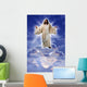 Jesus on a Cloud Wall Mural