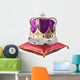 Crown on pillow Wall Mural