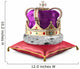 Crown on pillow Wall Mural