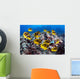 Hawaii, Lanai, Schooling Raccoon Butterflyfish Wall Mural