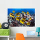 Hawaii, Lanai, Schooling Raccoon Butterflyfish Wall Mural