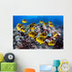 Hawaii, Lanai, Schooling Raccoon Butterflyfish Wall Mural