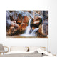 Man Under Waterfall Wall Mural