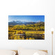 Snow Covered Aspen Mountains In Distance Wall Mural