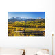 Snow Covered Aspen Mountains In Distance Wall Mural