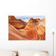 Arizona, Page, North Coyote Buttes, A Rock Formation Called The Wave Wall Mural