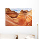 Arizona, Page, North Coyote Buttes, A Rock Formation Called The Wave Wall Mural