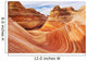 Arizona, Page, North Coyote Buttes, A Rock Formation Called The Wave Wall Mural