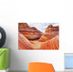 Arizona, Page, North Coyote Buttes, A Rock Formation Called The Wave Wall Mural
