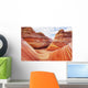 Arizona, Page, North Coyote Buttes, A Rock Formation Called The Wave Wall Mural