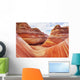 Arizona, Page, North Coyote Buttes, A Rock Formation Called The Wave Wall Mural