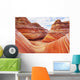 Arizona, Page, North Coyote Buttes, A Rock Formation Called The Wave Wall Mural