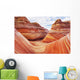 Arizona, Page, North Coyote Buttes, A Rock Formation Called The Wave Wall Mural