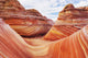 Arizona, Page, North Coyote Buttes, A Rock Formation Called The Wave Wall Mural
