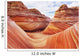 Arizona, Page, North Coyote Buttes, A Rock Formation Called The Wave Wall Mural