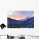 Sunrise Lights The Clouds Pink Above The Sentinel Range Wall Mural