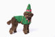 Brown Poodle with Christmas Wall Decal