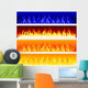Vector fire banners Wall Mural