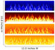 Vector fire banners Wall Mural