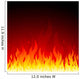 Vector fire background Wall Mural