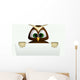 Chouette Avec Panneau Wall Decal