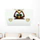 Chouette Avec Panneau Wall Decal